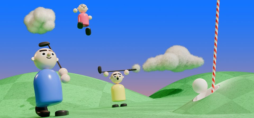 Multiplayer Platform Golf